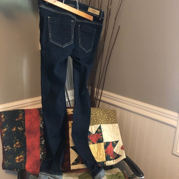 ZARA TRAFALUC DARK DENIM SKINNY JEANS - Picture 2 of 5